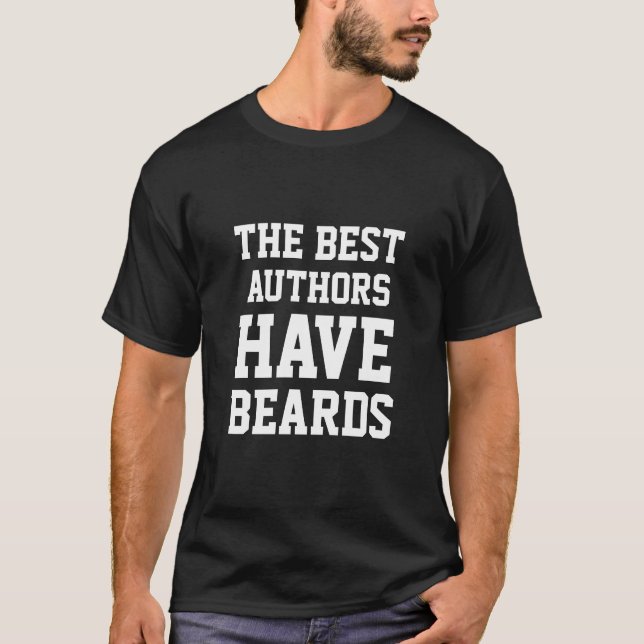 Camiseta Los mejores autores tienen barba (Anverso)