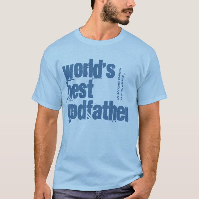 Camiseta Los mejores azules cielos V204E del PADRINO del (Anverso)