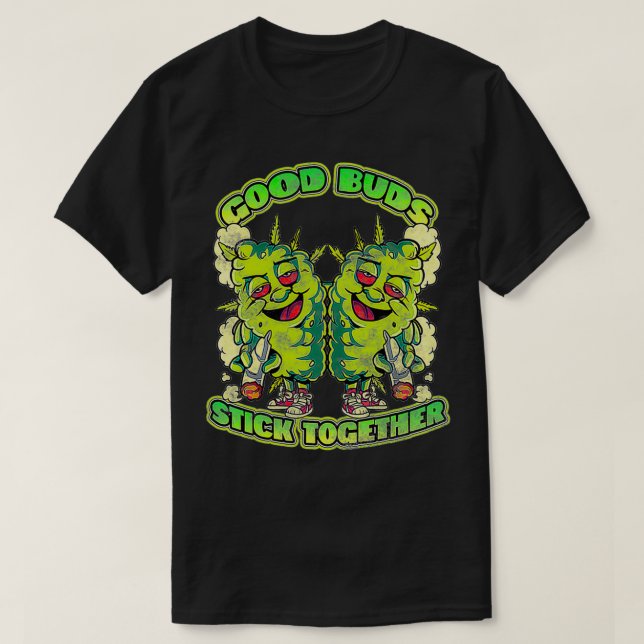 Camiseta Los Mejores Buds Inspiraron a los Mejores Amigos R (Diseño del anverso)