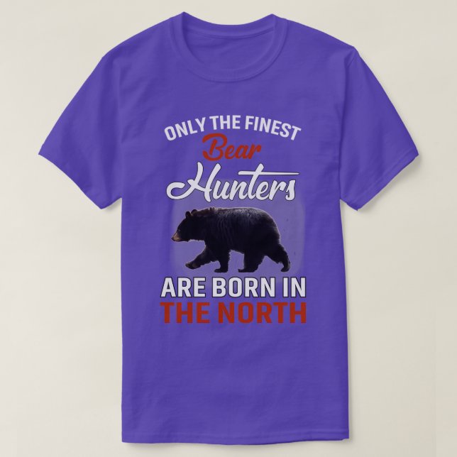 CAMISETA LOS MEJORES CAZADORES DE OSO NACEN EN LA COLINA NO (Diseño del anverso)