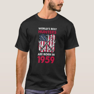 Camiseta Los Mejores Cazadores Nacidos En 1959 Caza De Vena
