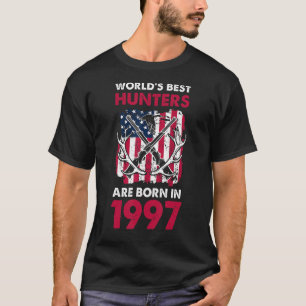 Camiseta Los Mejores Cazadores Nacidos En 1997 Caza De Vena