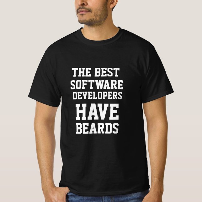 Camiseta Los Mejores Desarrolladores de Software Tienen Bar (Anverso)