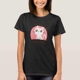Camiseta Los Mejores Días Son Los Caturdays Cuadros Gatos P
