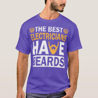 Camiseta Los Mejores Electricistas Tienen Barba Graciosa