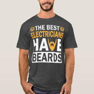 Camiseta Los Mejores Electricistas Tienen Barba Graciosa 1