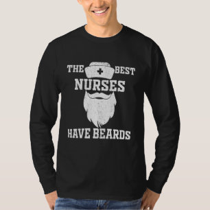 Camiseta Los Mejores Enfermeros Tienen Barbas Estudiante