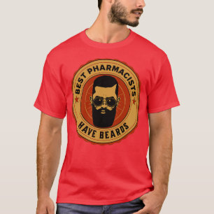 Camiseta Los mejores farmacéuticos tienen barba