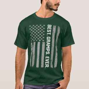 Camiseta Los Mejores Gramps De La Bandera De Estados Unidos