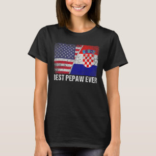 Camiseta Los mejores hombres de la historia Croacia Bandera