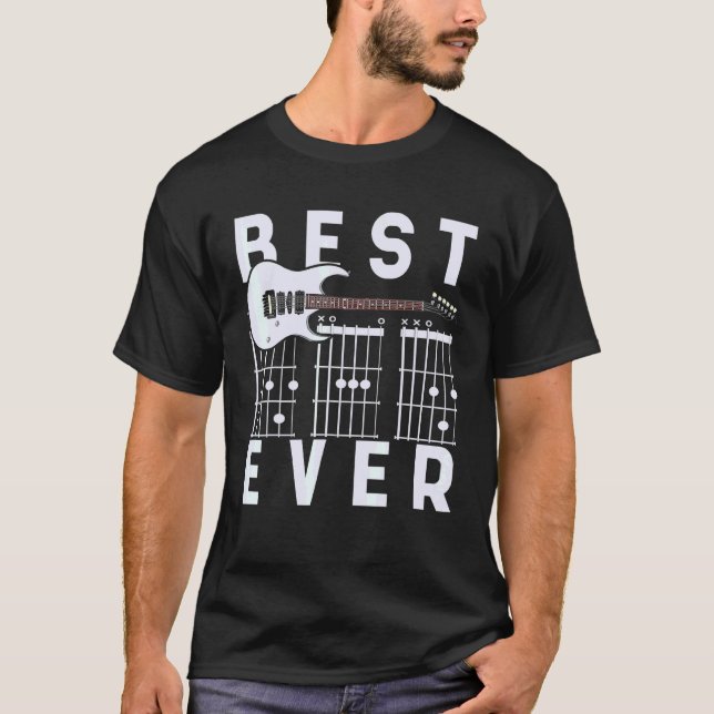 Camiseta Los mejores hombres guitarianos del mundo rock ins (Anverso)