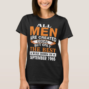 Camiseta Los mejores hombres nacieron en septiembre de 1965