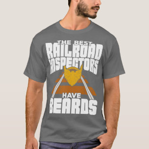 Camiseta Los mejores inspectores ferroviarios tienen barba