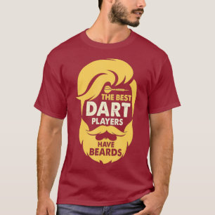 Camiseta Los Mejores Jugadores De Dart Tienen Barba