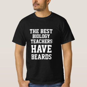 Camiseta Los Mejores Maestros de Biología Tienen Barbas 