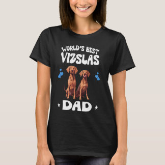 Camiseta Los mejores Mascotas de perro de Vizsla Dad del mu