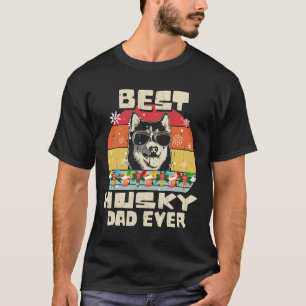 Camiseta Los mejores Navidades de Husky Dad