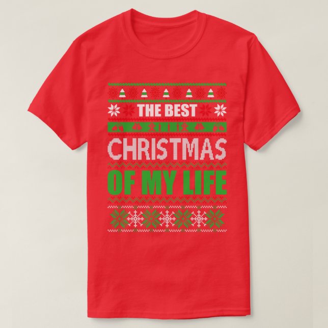 Camiseta Los mejores navidades de mi vida (Diseño del anverso)