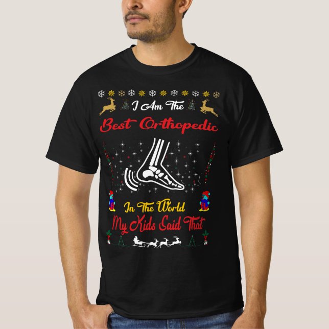 Camiseta Los mejores Navidades ortopédicos (Anverso)