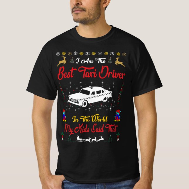 Camiseta Los mejores Navidades taxistas (Anverso)