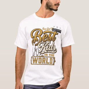 Camiseta Los mejores niños del mundo Tipografía familiar vi