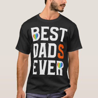 Camiseta Los mejores padres del corazón del arcoiris Padres