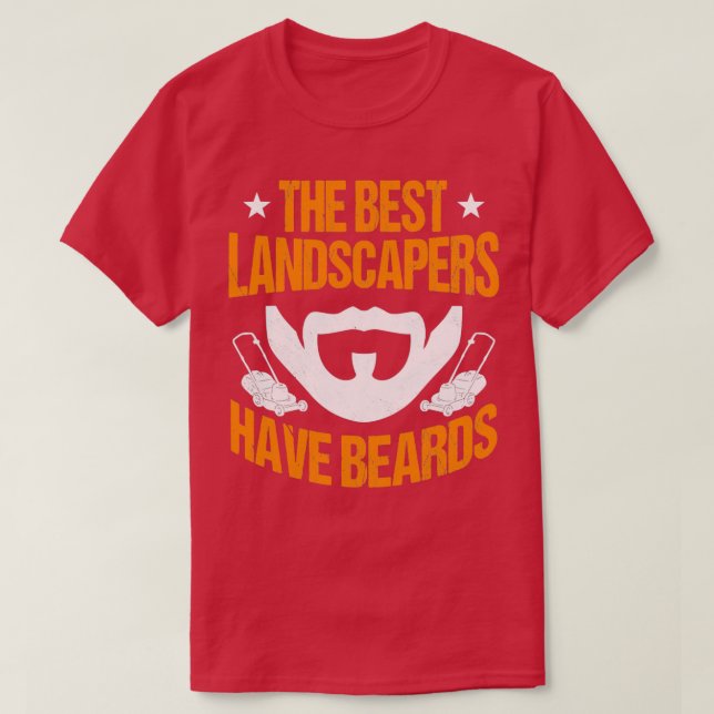 Camiseta Los Mejores Paisajistas Tienen Barba (Diseño del anverso)