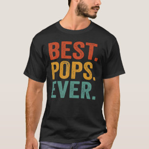 Camiseta Los mejores papas del padre del abuelo retro vinta