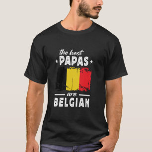 Camiseta Los mejores papás son Día del Padre belga Bélgica