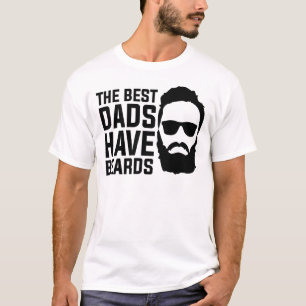 Camiseta los mejores papás tienen barba Día de los Padres G