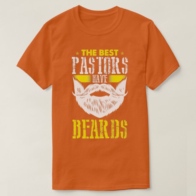 Camiseta Los mejores pastores tienen barbas cristianas (Diseño del anverso)