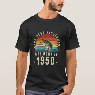 Camiseta Los Mejores Pescadores Nacieron En 1950, Vintage 7