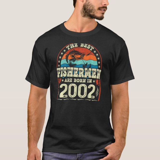 Camiseta Los Mejores Pescadores Nacieron En 2002 (Anverso)