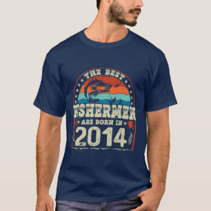 Camiseta Los Mejores Pescadores Nacieron En 2014 Amantes De