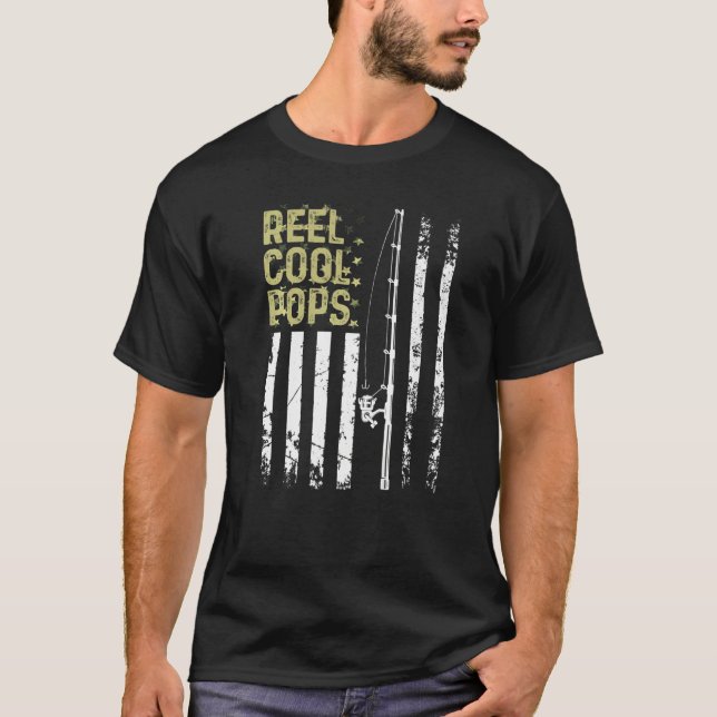 Camiseta Los Mejores Pescadores Reel Guay Pops Para Daddy F (Anverso)