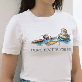 Camiseta Los Mejores Pescados Para Pescar Cumpleaños