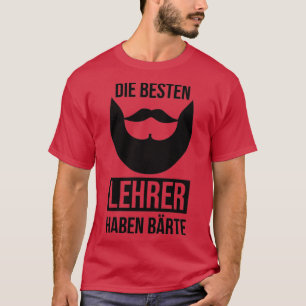Camiseta Los mejores profesores tienen barba 1