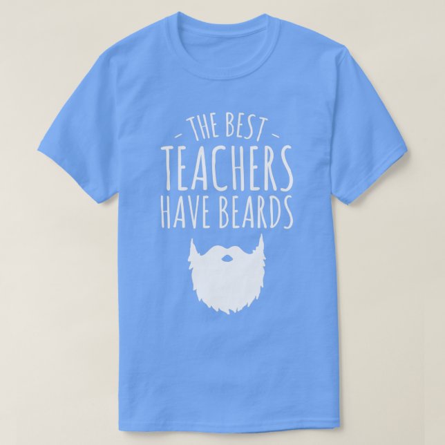 Camiseta Los mejores profesores tienen barba Cabecera maest (Diseño del anverso)
