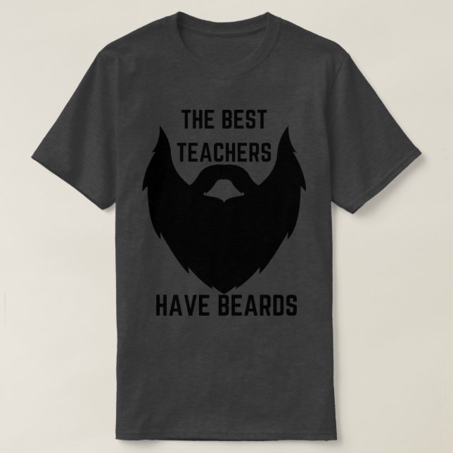 Camiseta Los mejores profesores tienen barba citas de barba (Diseño del anverso)