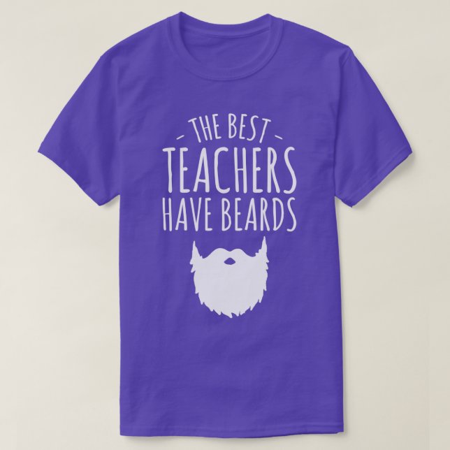 Camiseta Los mejores profesores tienen barbas, profesora de (Diseño del anverso)