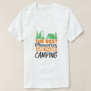 Camiseta Los mejores recuerdos se hacen acampando