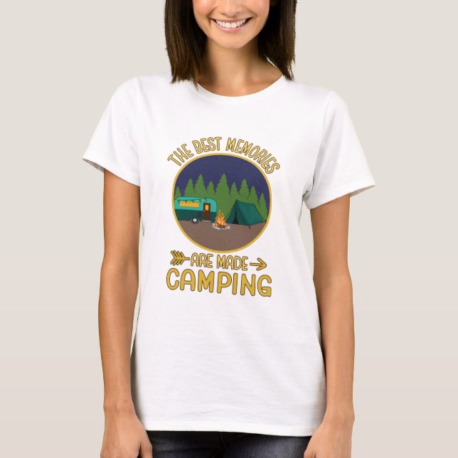 Camiseta Los Mejores Recuerdos Se Hacen Camping (Anverso)