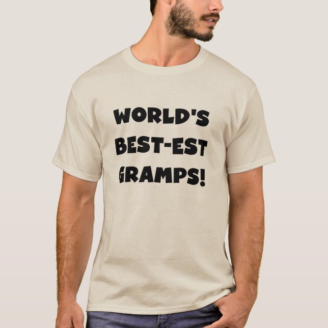 Camiseta Los mejores regalos de gramps del mundo del texto  (Anverso)
