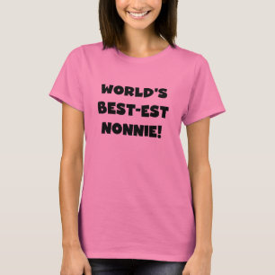 Camiseta Los mejores regalos nonnie del mundo del texto neg