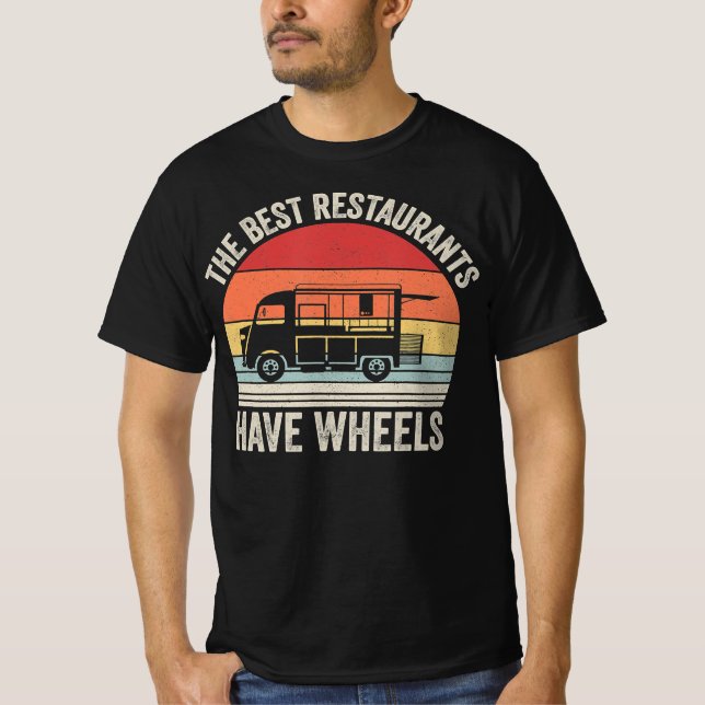 Camiseta Los Mejores Restaurantes Tienen Ruedas Food Taco T (Anverso)