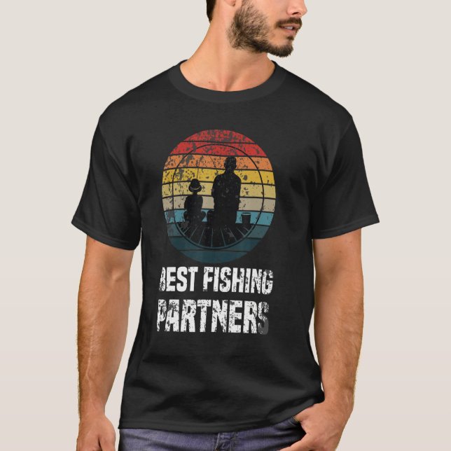 Camiseta Los mejores socios de pesca: Fantástico papá Daugh (Anverso)