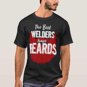 Camiseta Los mejores soldadores tienen barba cumpleaños