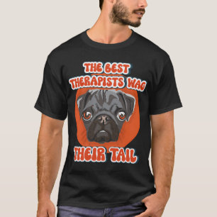 Camiseta Los mejores terapeutas mueven su cola divertida ci