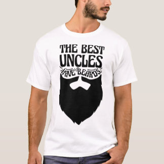 Camiseta Los mejores tíos tienen barbas graciosas regalo tí