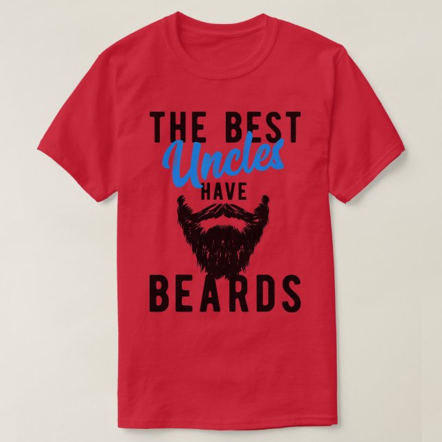 Camiseta Los mejores tíos tienen barbas, tío gracioso (Diseño del anverso)